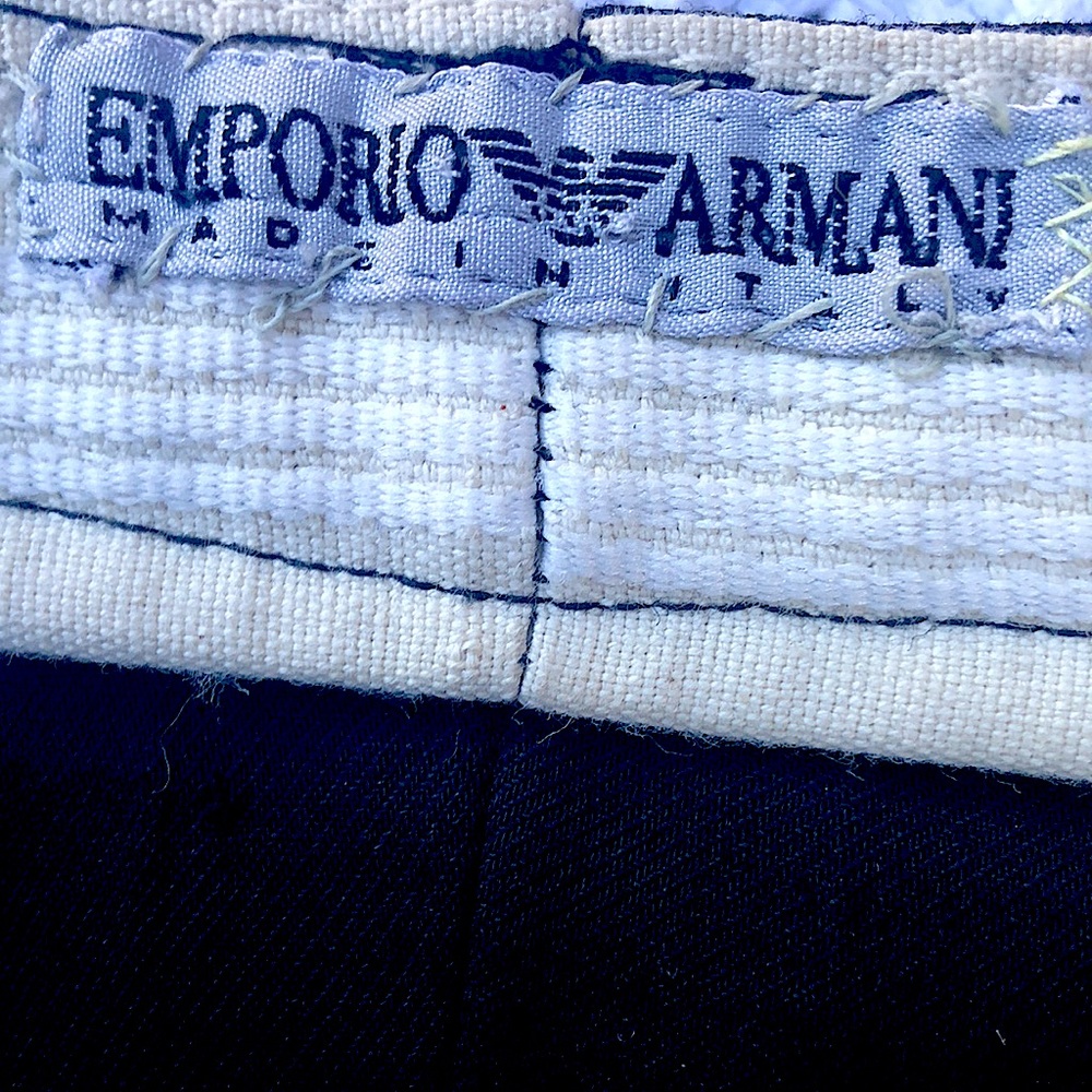 Emporio Armani Vintage Black dress pants made in Italy pockets women’s s… - Picture 2 of 10